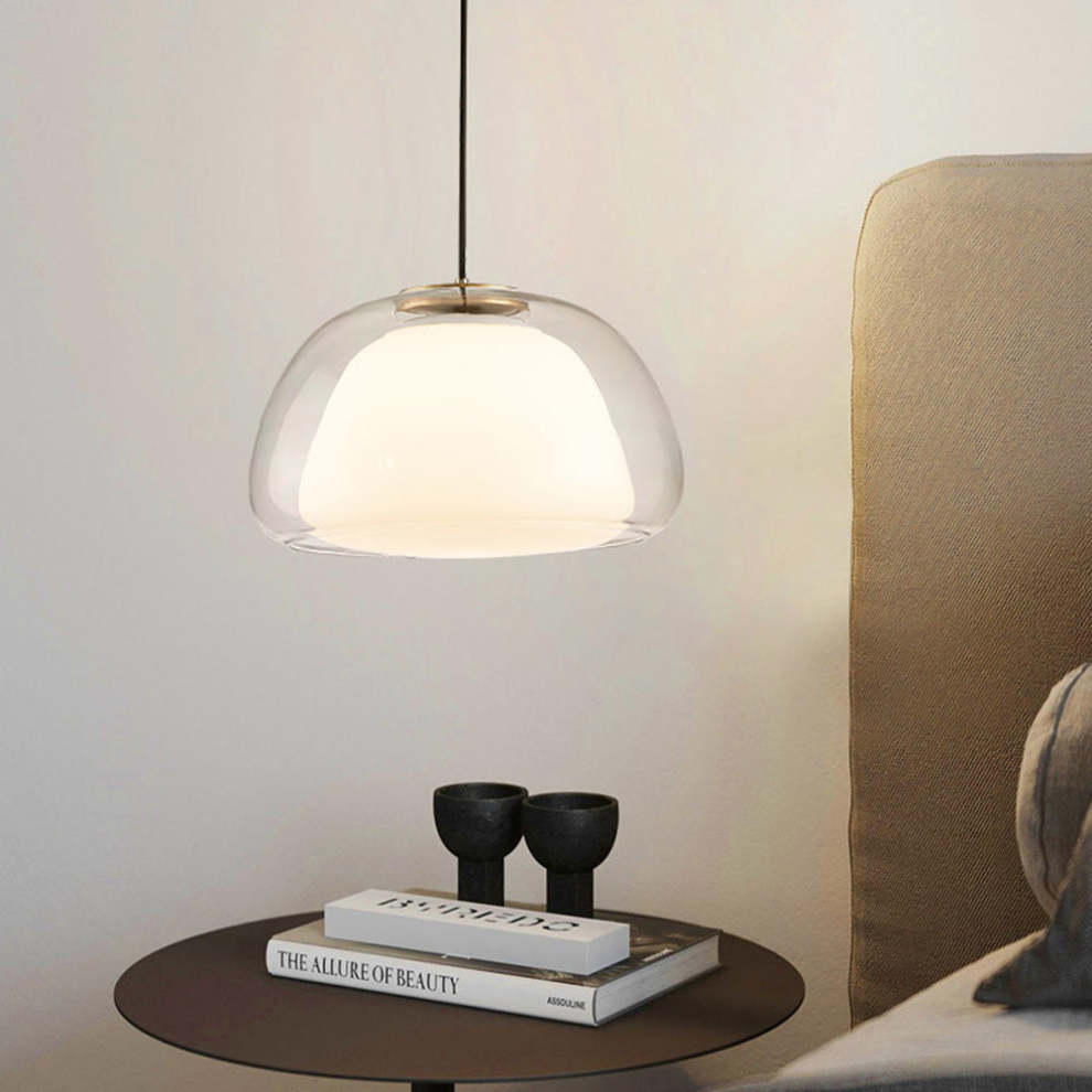 Szklana Lampa Sufitowa Do Salonu | Wisząca
