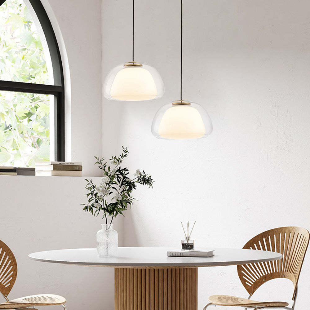 Szklana Lampa Sufitowa Do Salonu | Wisząca