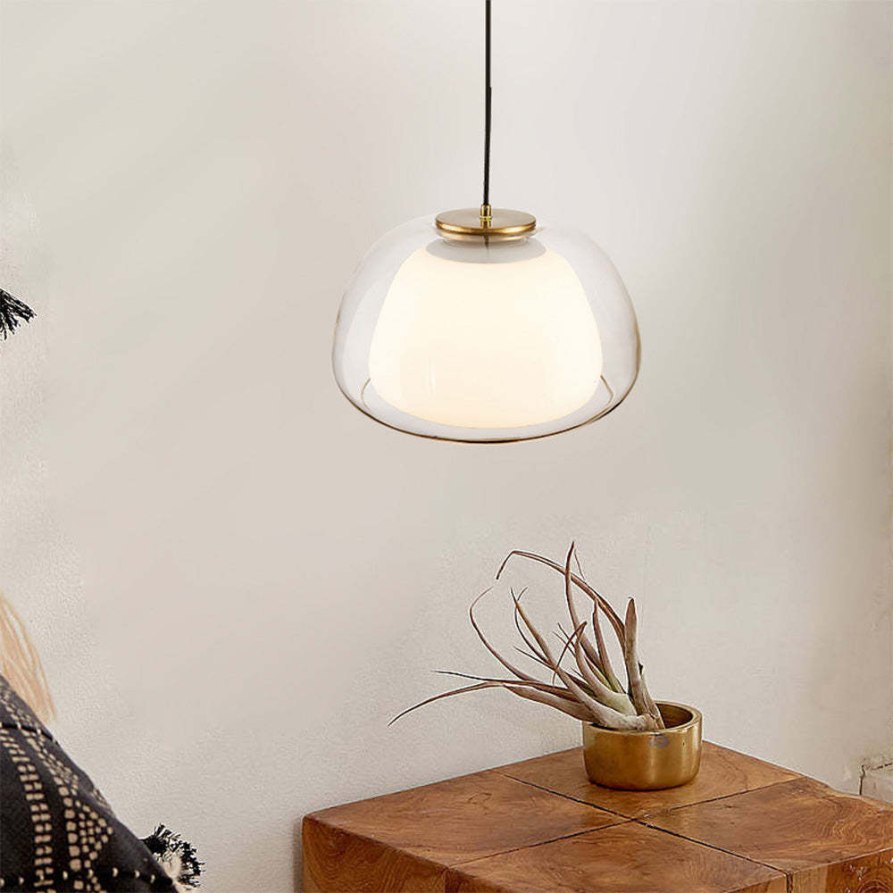 Szklana Lampa Sufitowa Do Salonu | Wisząca