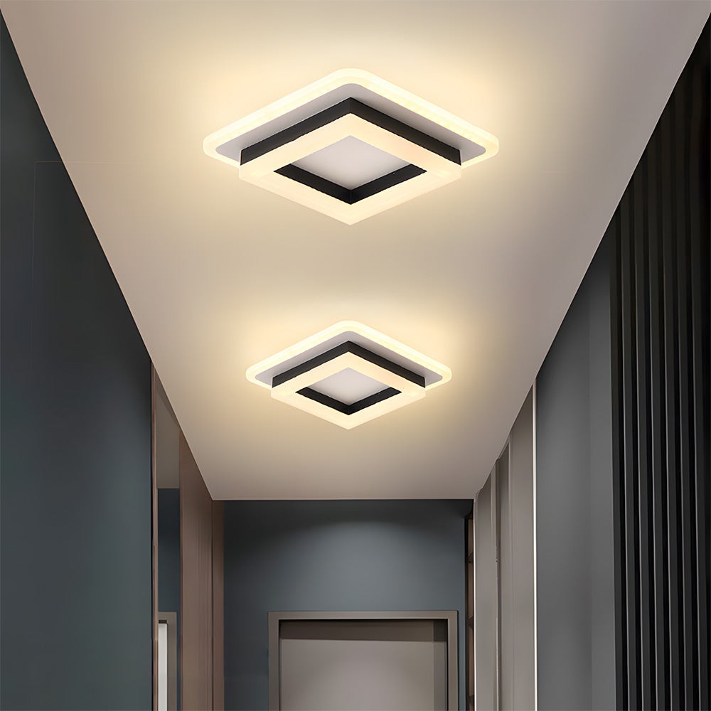 Lampa Sufitowa LED Do Przedpokoju | Kwadratowa