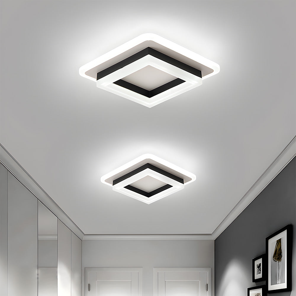 Lampa Sufitowa LED Do Przedpokoju | Kwadratowa