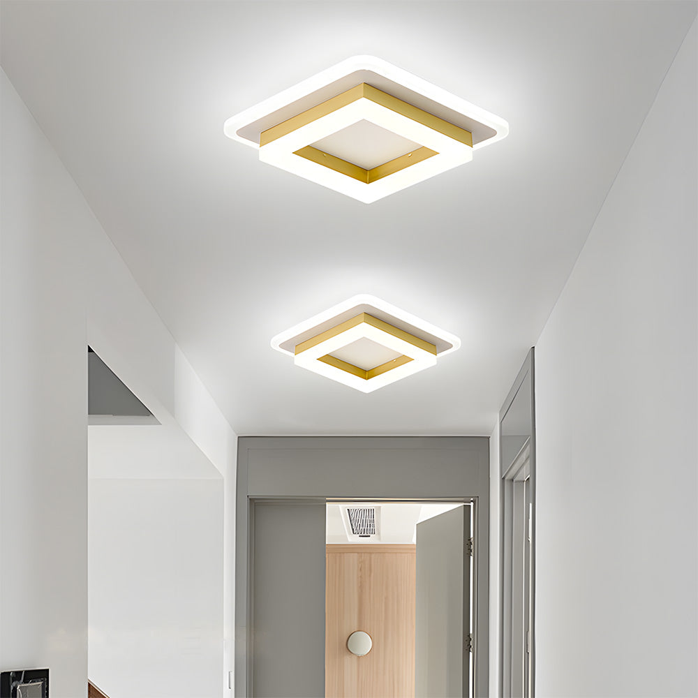 Lampa Sufitowa LED Do Przedpokoju | Kwadratowa