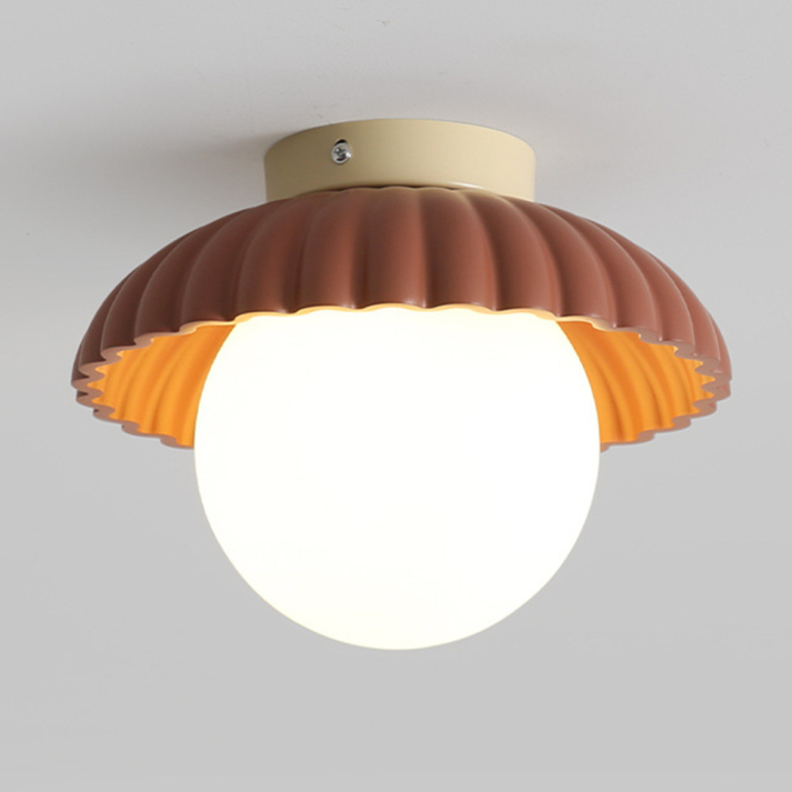 Lampa Sufitowa LED Do Przedpokoju | Muszlowy Kształt