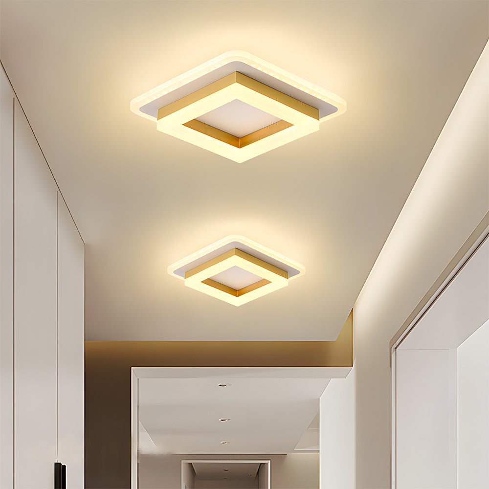 Lampa Sufitowa LED Do Przedpokoju | Kwadratowa