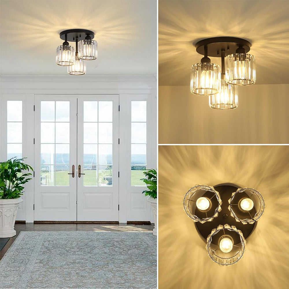 Lampa Sufitowa | Półwpuszczana Kryształowa
