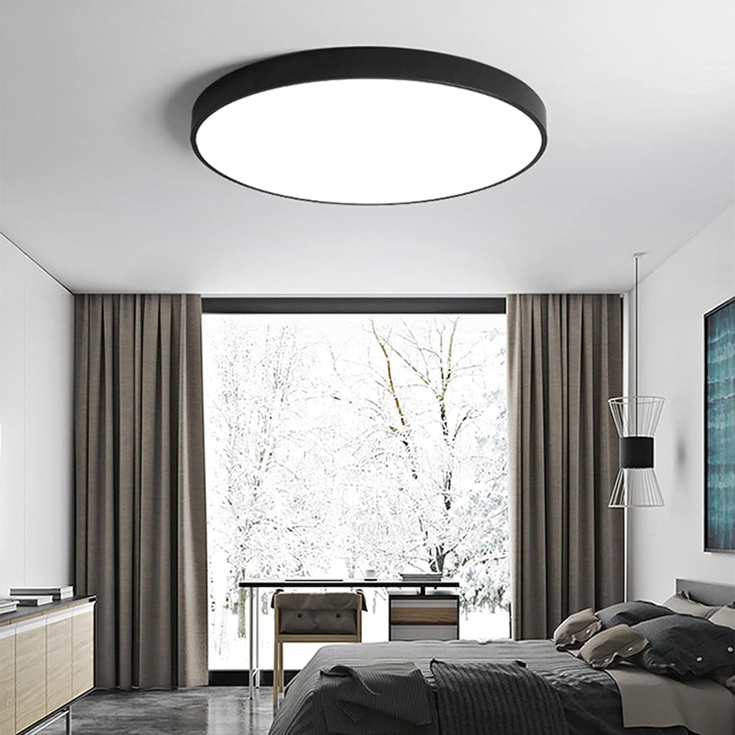 Lampa Sufitowa Okrągła Do Salonu | LED
