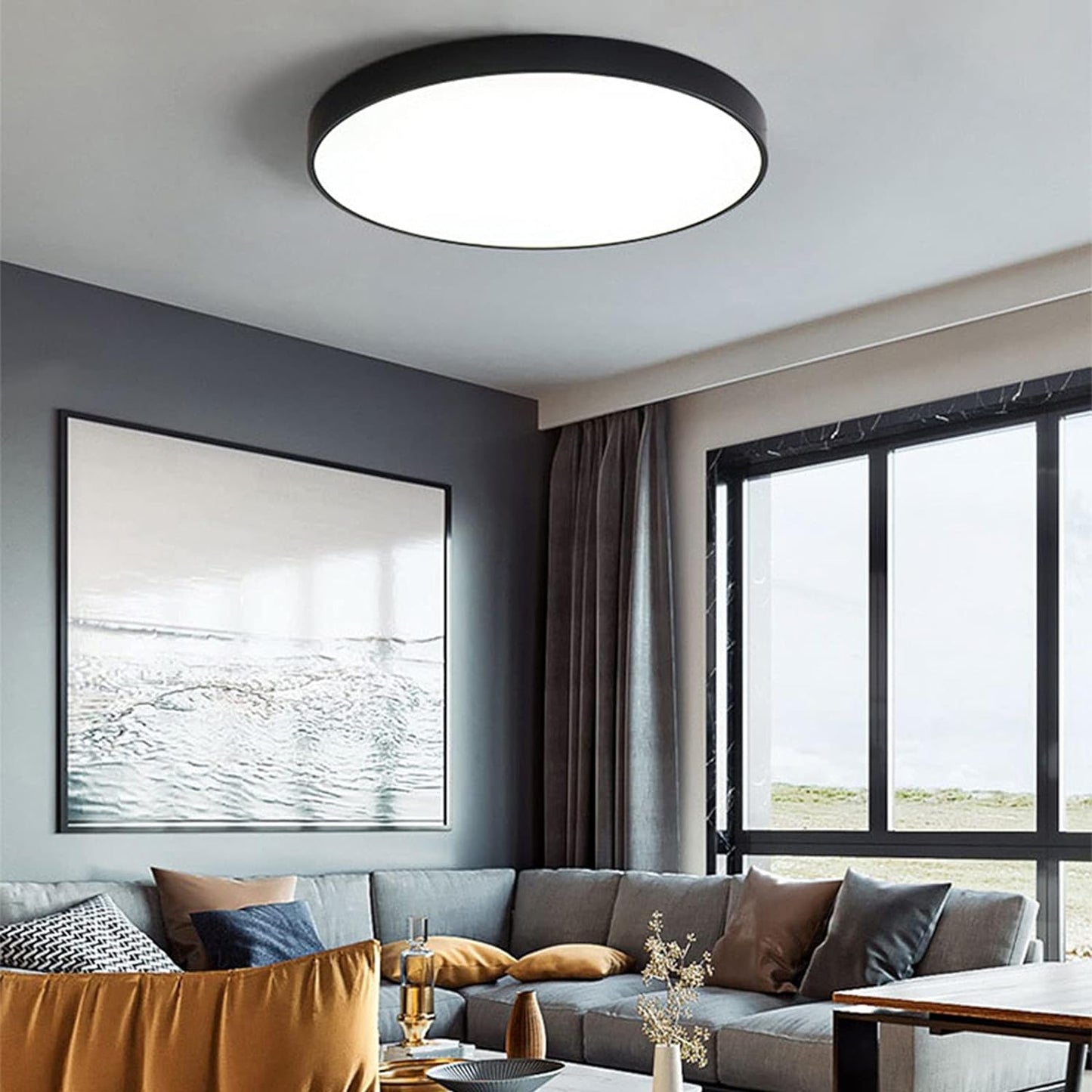 Lampa Sufitowa Okrągła Do Salonu | LED
