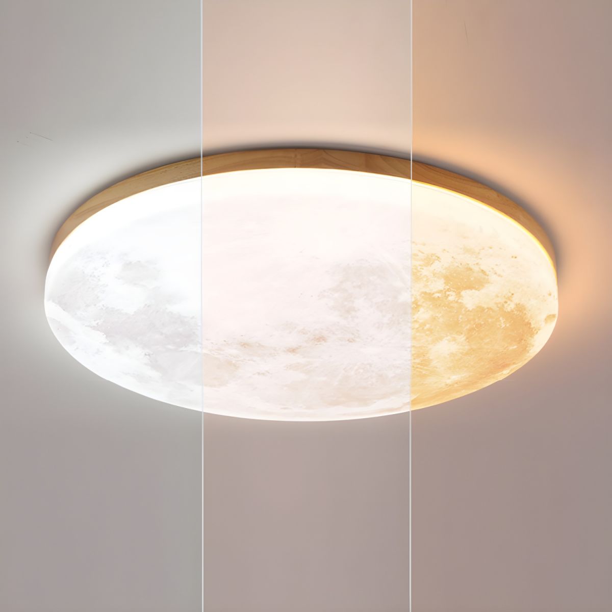 Lampa Sufitowa LED Moon | Okrągła