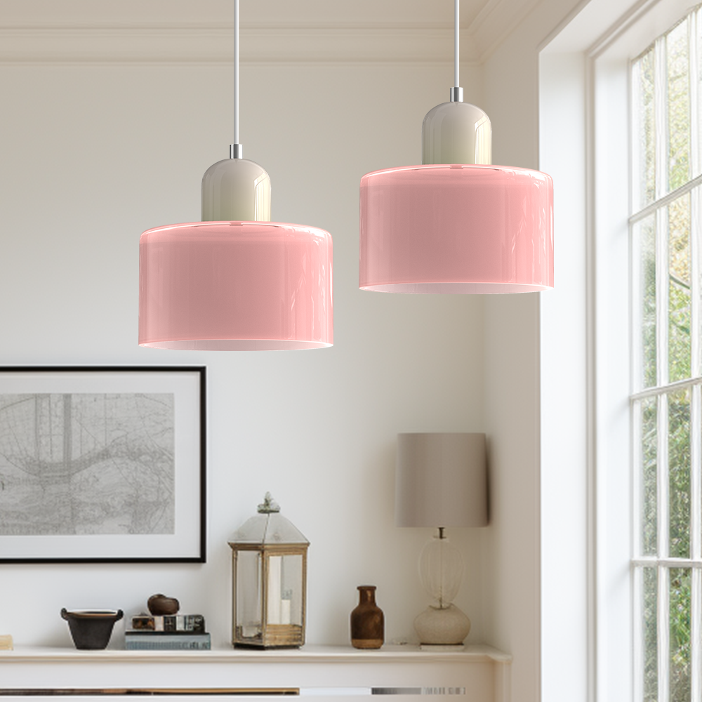 Lampa Wisząca Szklana Bauhaus | Design LED Światło