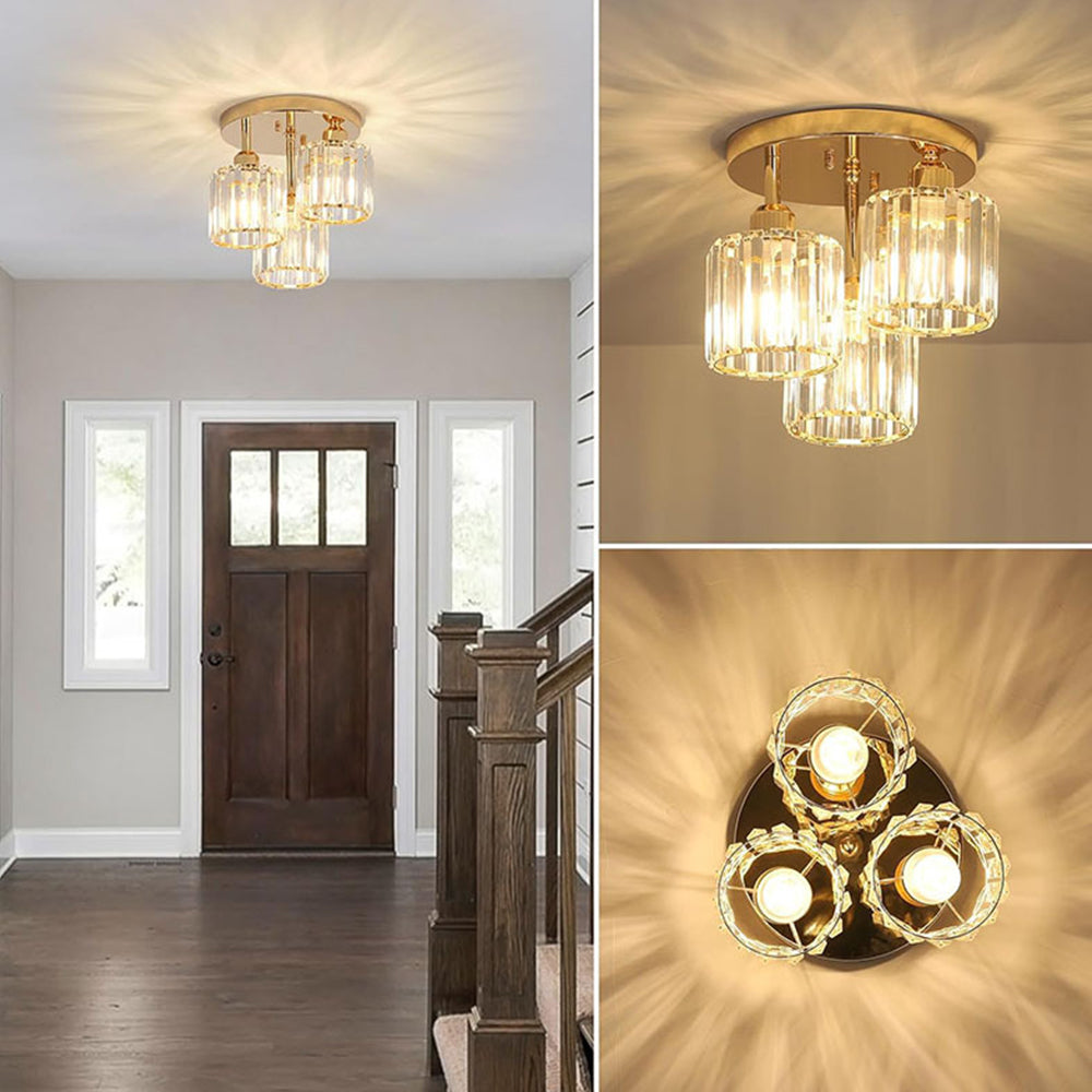 Lampa Sufitowa | Półwpuszczana Kryształowa
