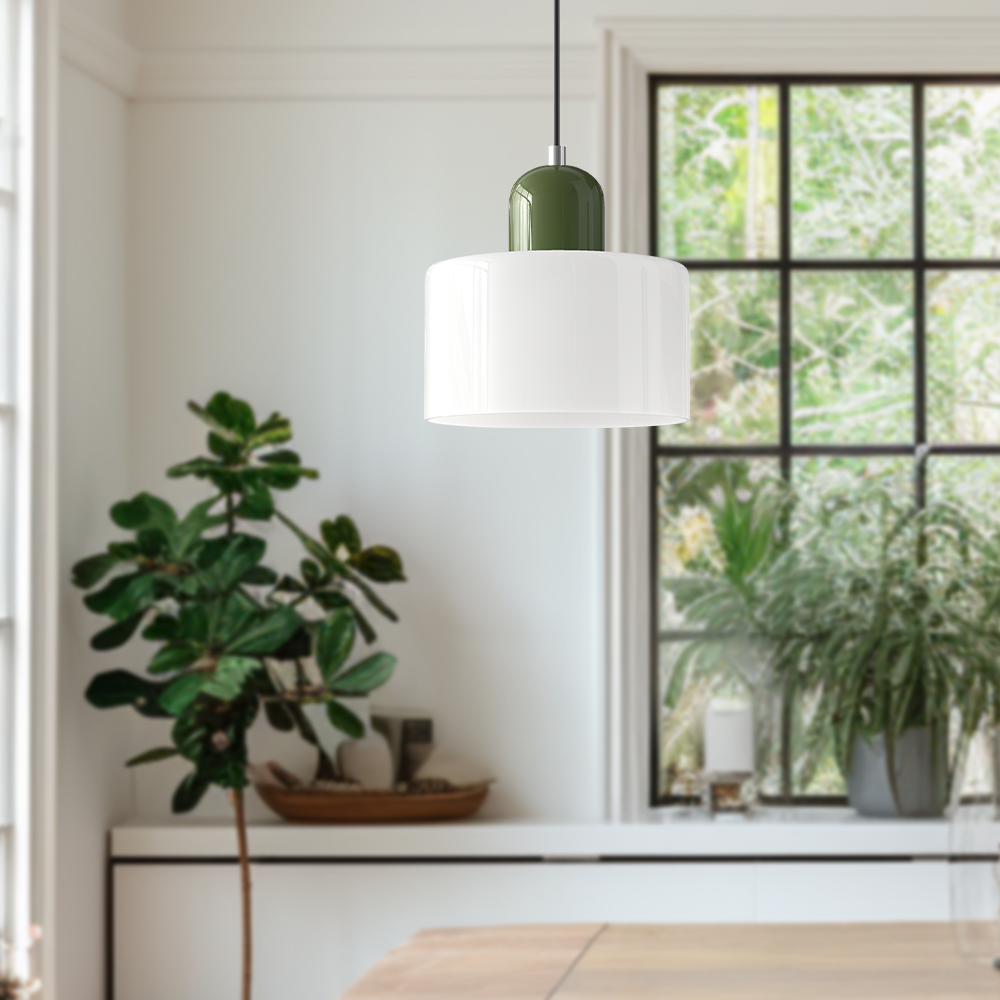 Lampa Wisząca Szklana Bauhaus | Design LED Światło