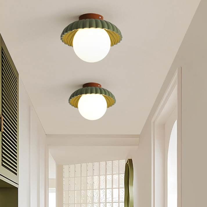 Lampa Sufitowa LED Do Przedpokoju | Muszlowy Kształt