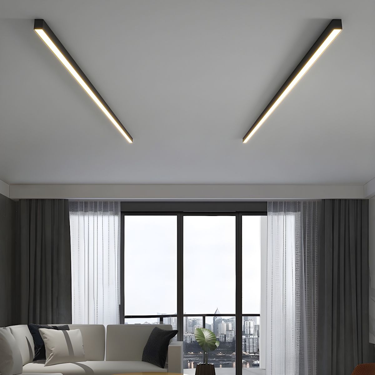 Lampa Sufitowa LED | Długi Pasek
