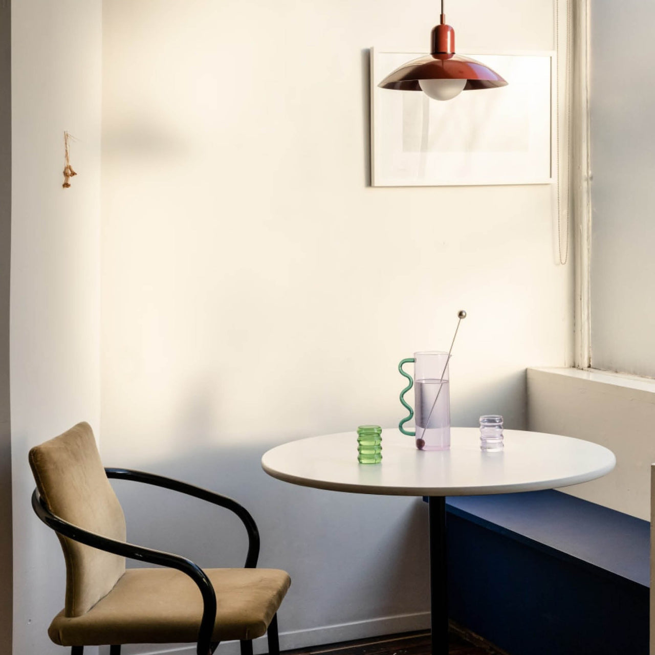 Lampa Sufitowa Bauhaus | Kolorowa Lampa Szklana