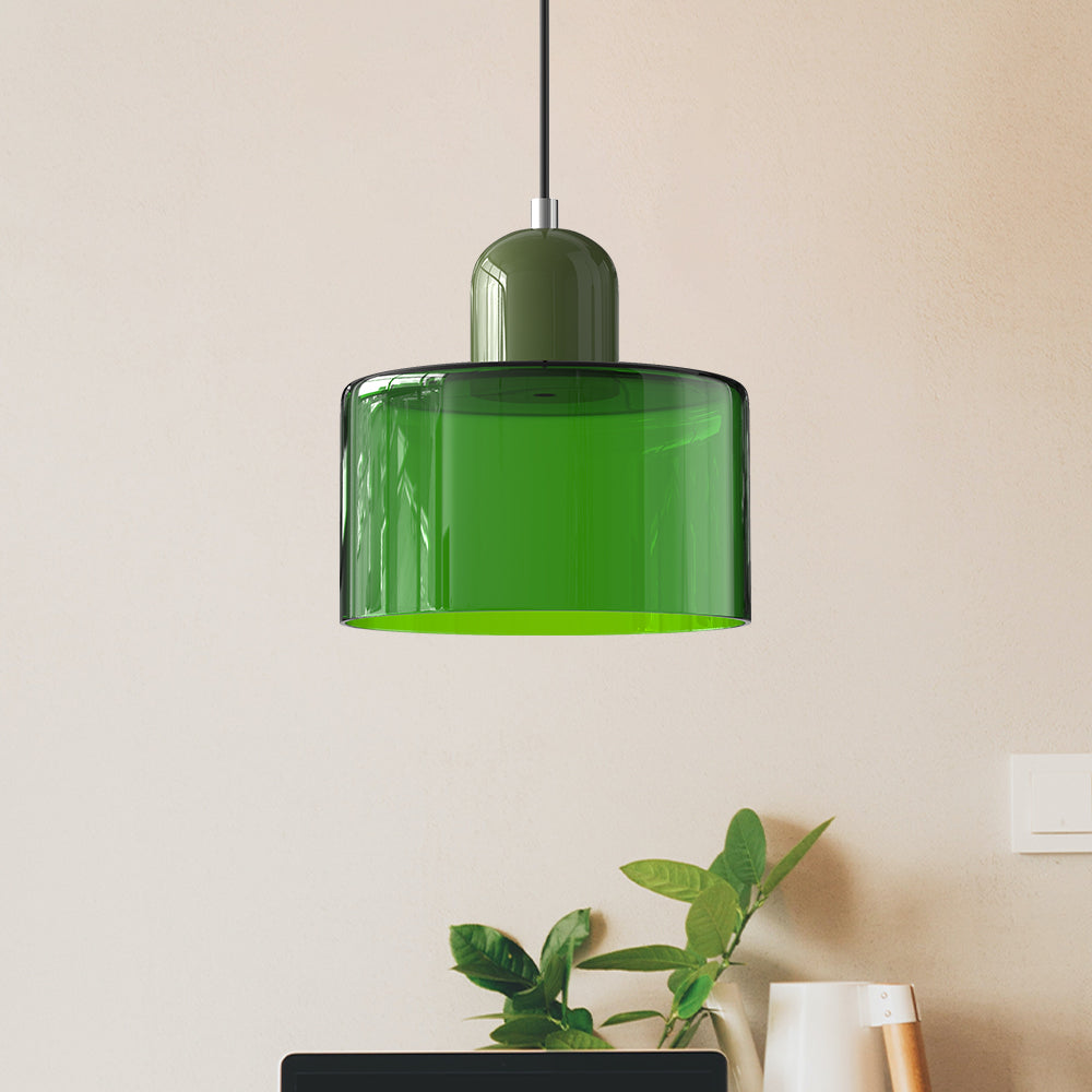 Lampa Wisząca Szklana Bauhaus | Design LED Światło
