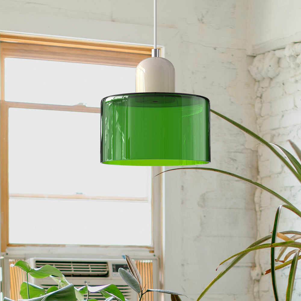 Lampa Wisząca Szklana Bauhaus | Design LED Światło