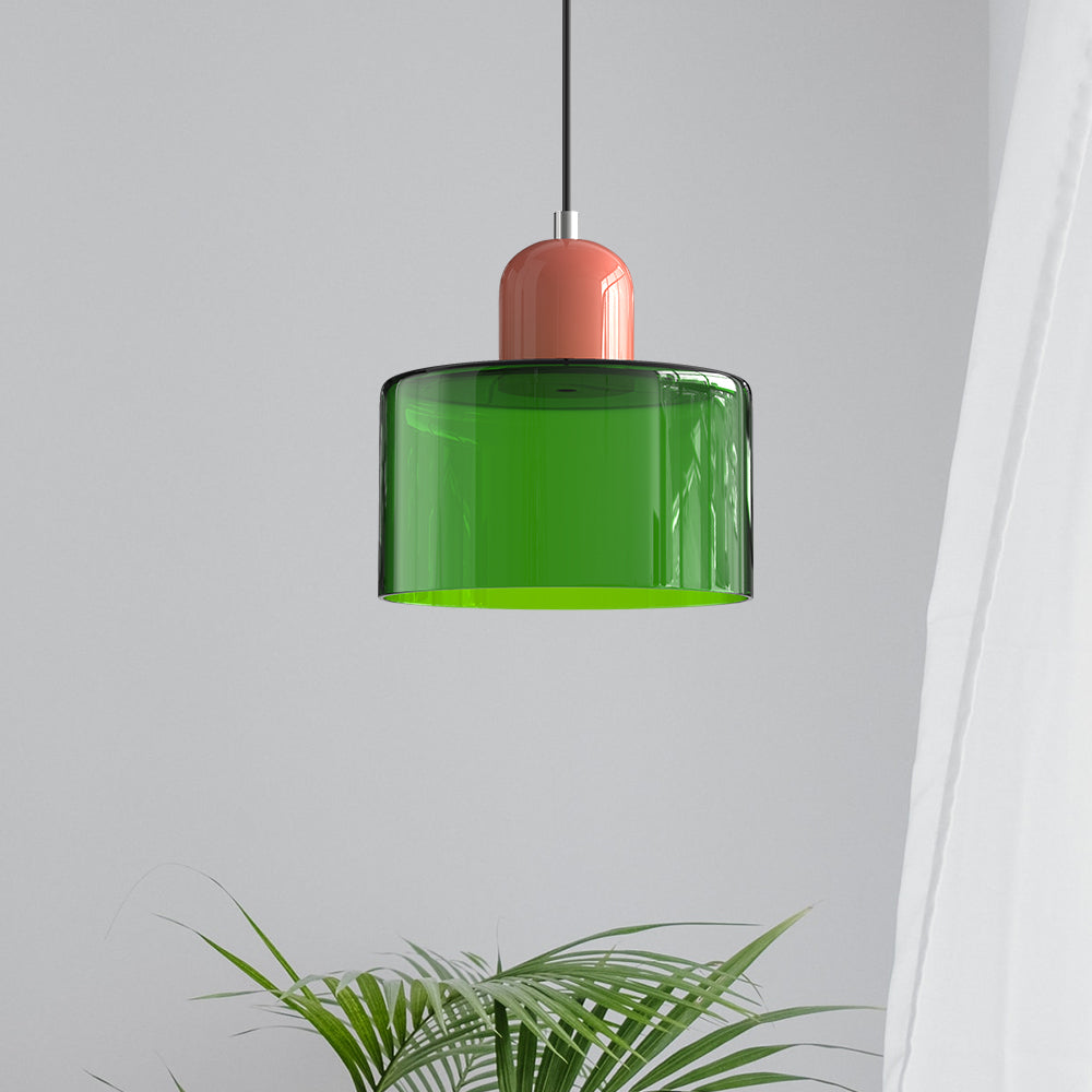 Lampa Wisząca Szklana Bauhaus | Design LED Światło