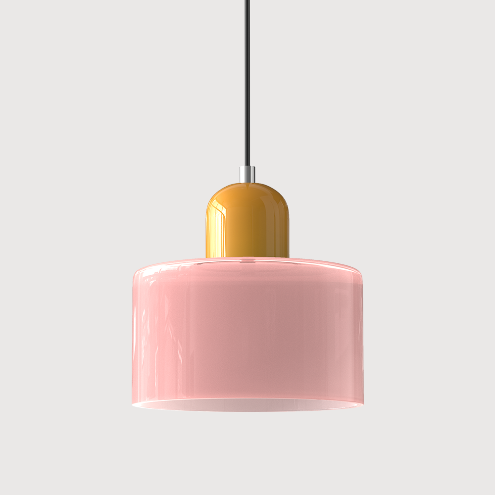 Lampa Wisząca Szklana Bauhaus | Design LED Światło