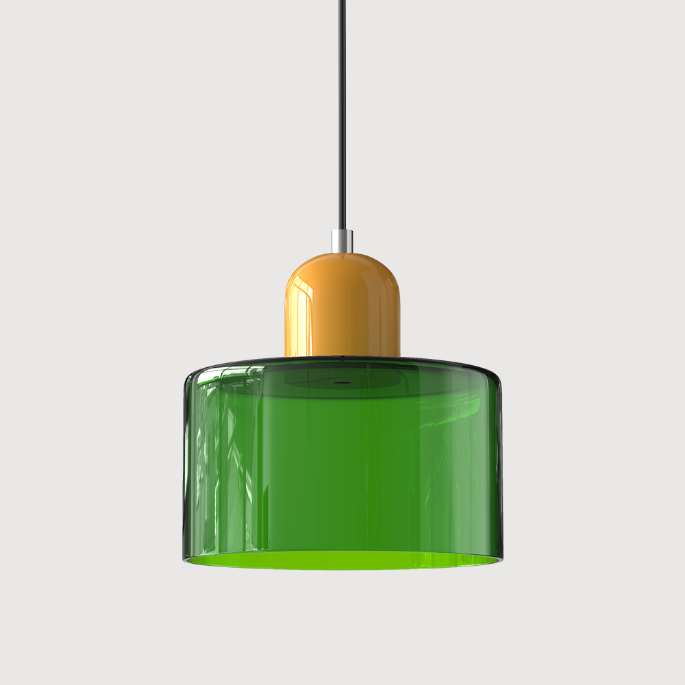 Lampa Wisząca Szklana Bauhaus | Design LED Światło