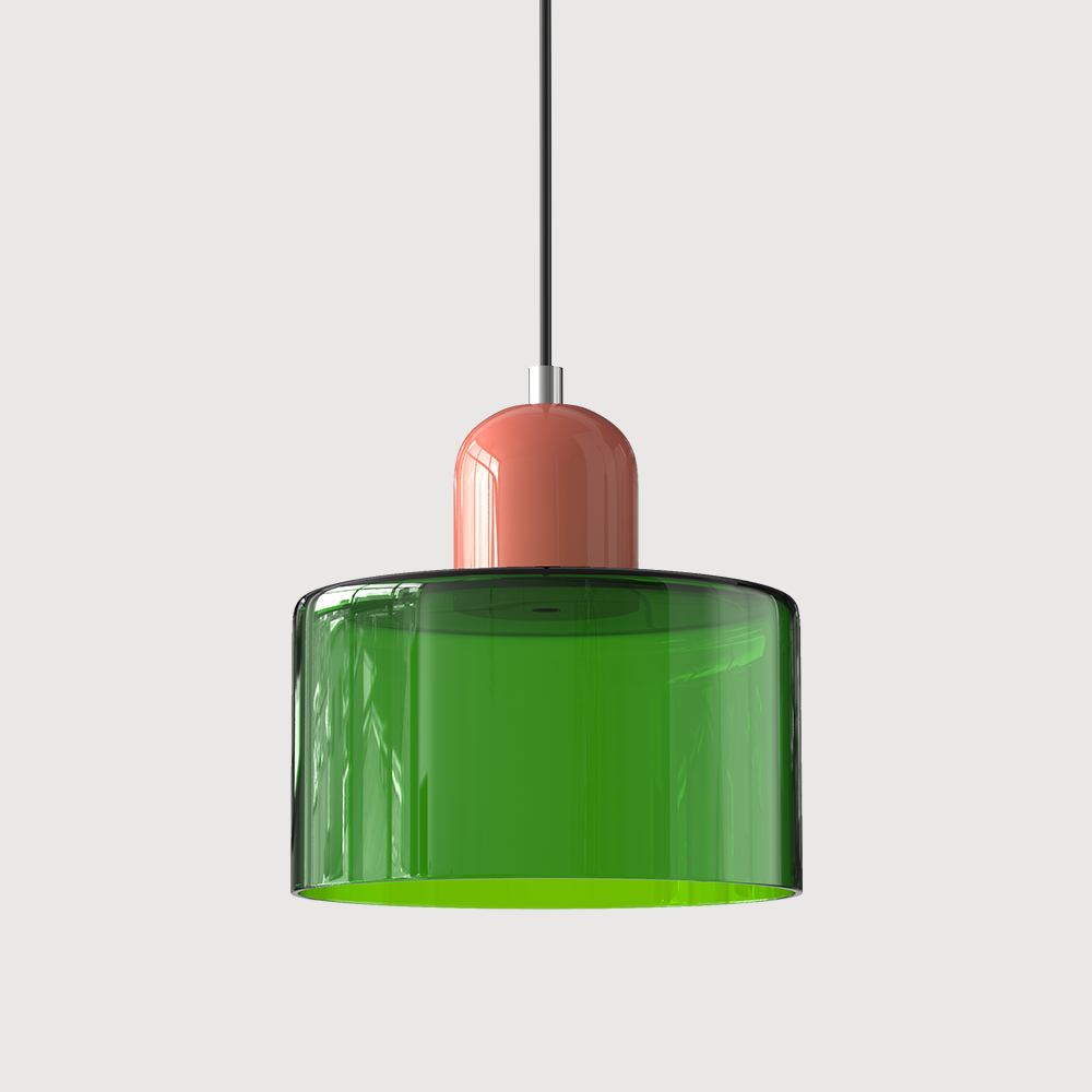 Lampa Wisząca Szklana Bauhaus | Design LED Światło