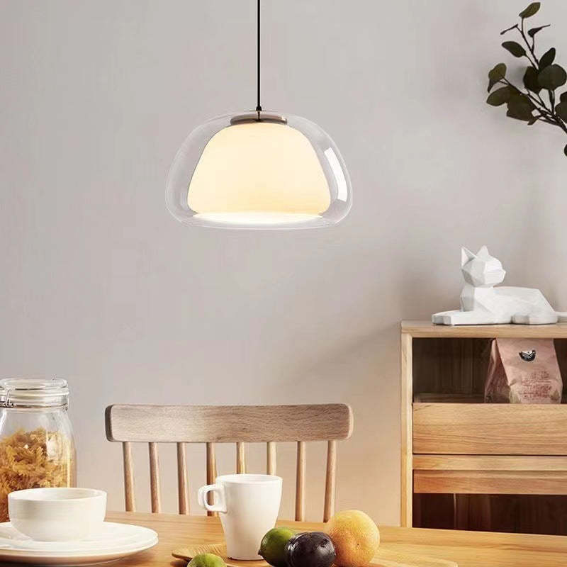 Szklana Lampa Sufitowa Do Salonu | Wisząca