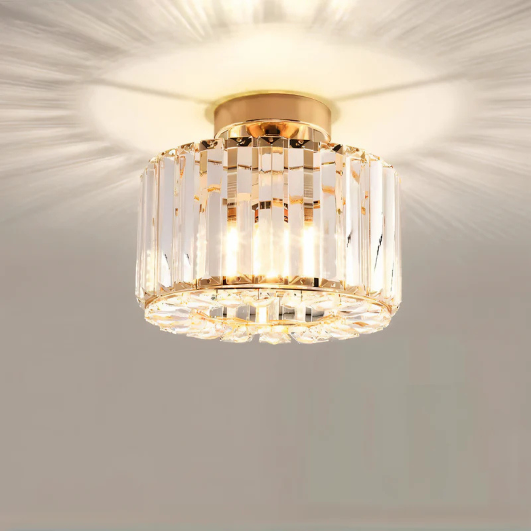 Luksusowa Lampa Sufitowa LED | Kryształowa