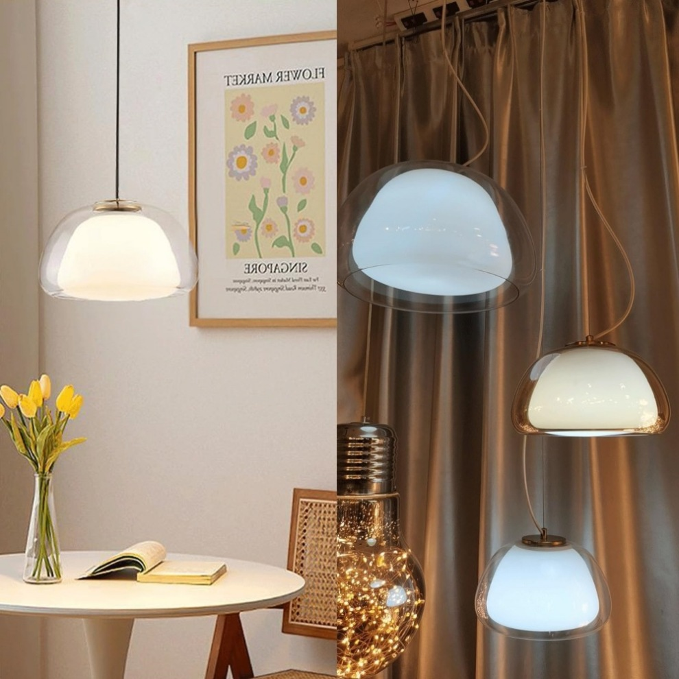 Szklana Lampa Sufitowa Do Salonu | Wisząca