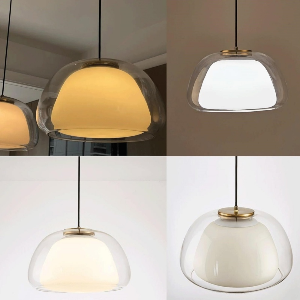 Szklana Lampa Sufitowa Do Salonu | Wisząca