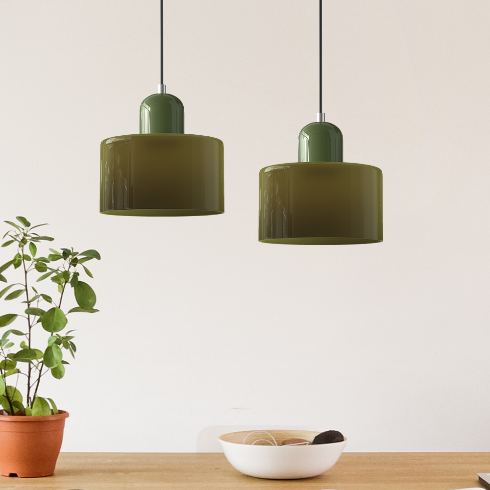 Lampa Wisząca Szklana Bauhaus | Design LED Światło
