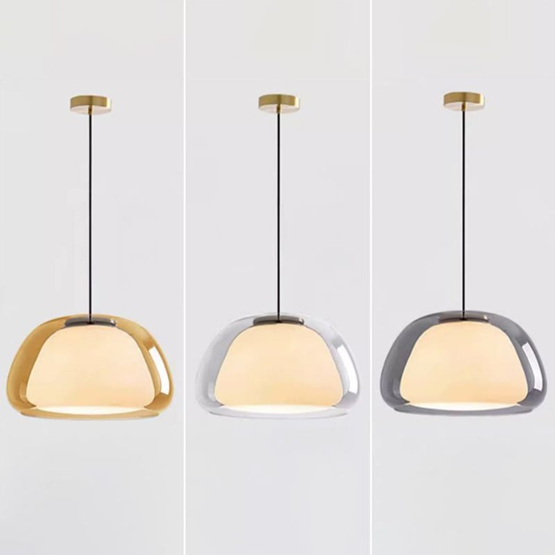 Szklana Lampa Sufitowa Do Salonu | Wisząca