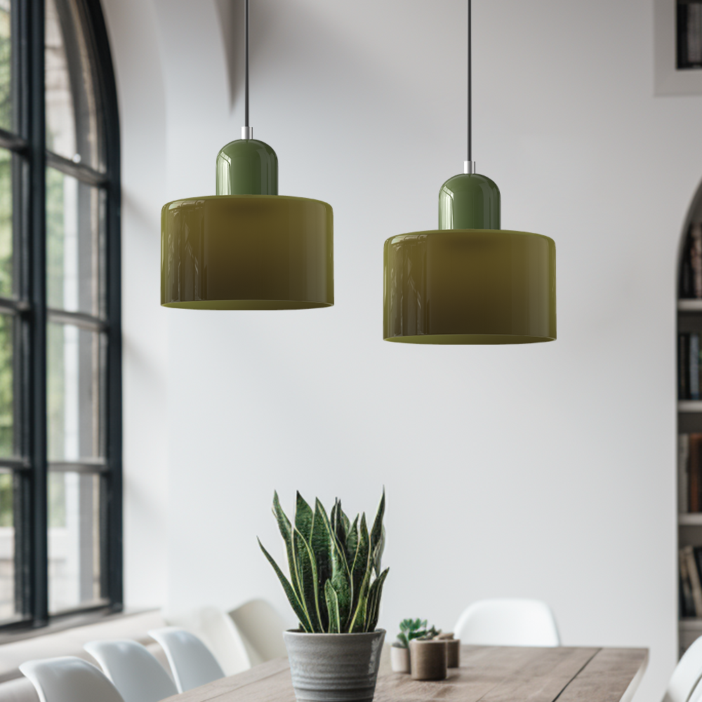 Lampa Wisząca Szklana Bauhaus | Design LED Światło