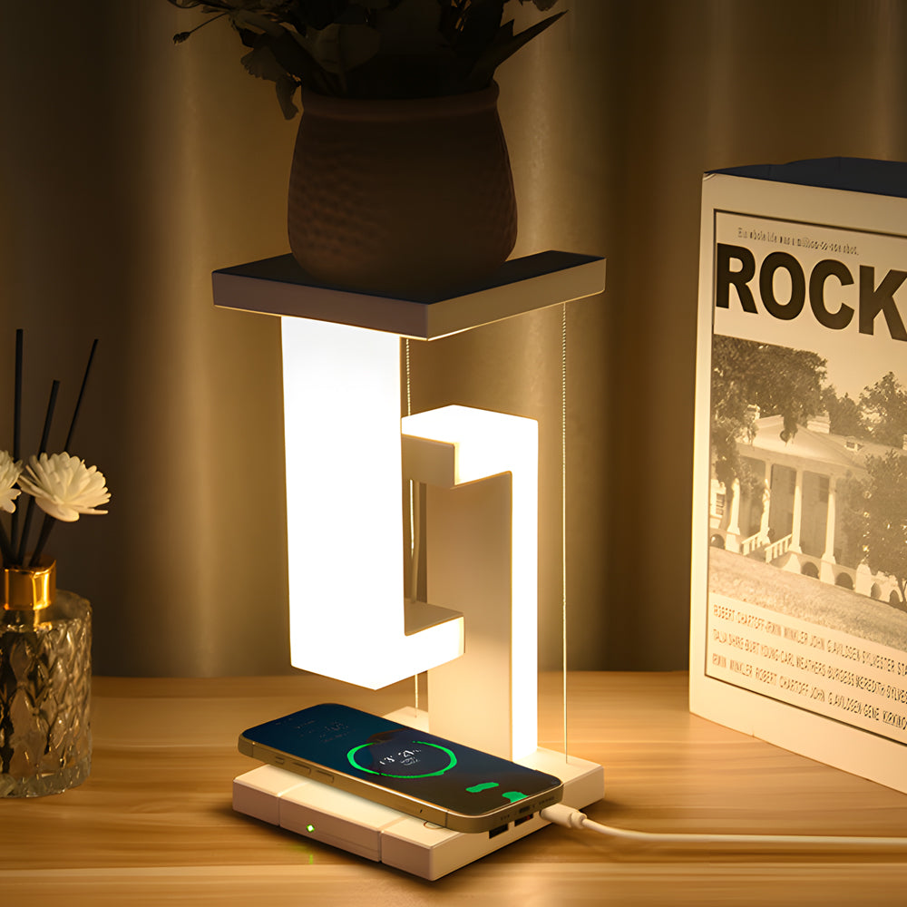 Bezprzewodowa Lampa Stołowa LED | Unosząca Się