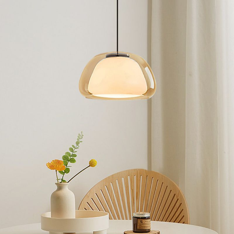 Szklana Lampa Sufitowa Do Salonu | Wisząca