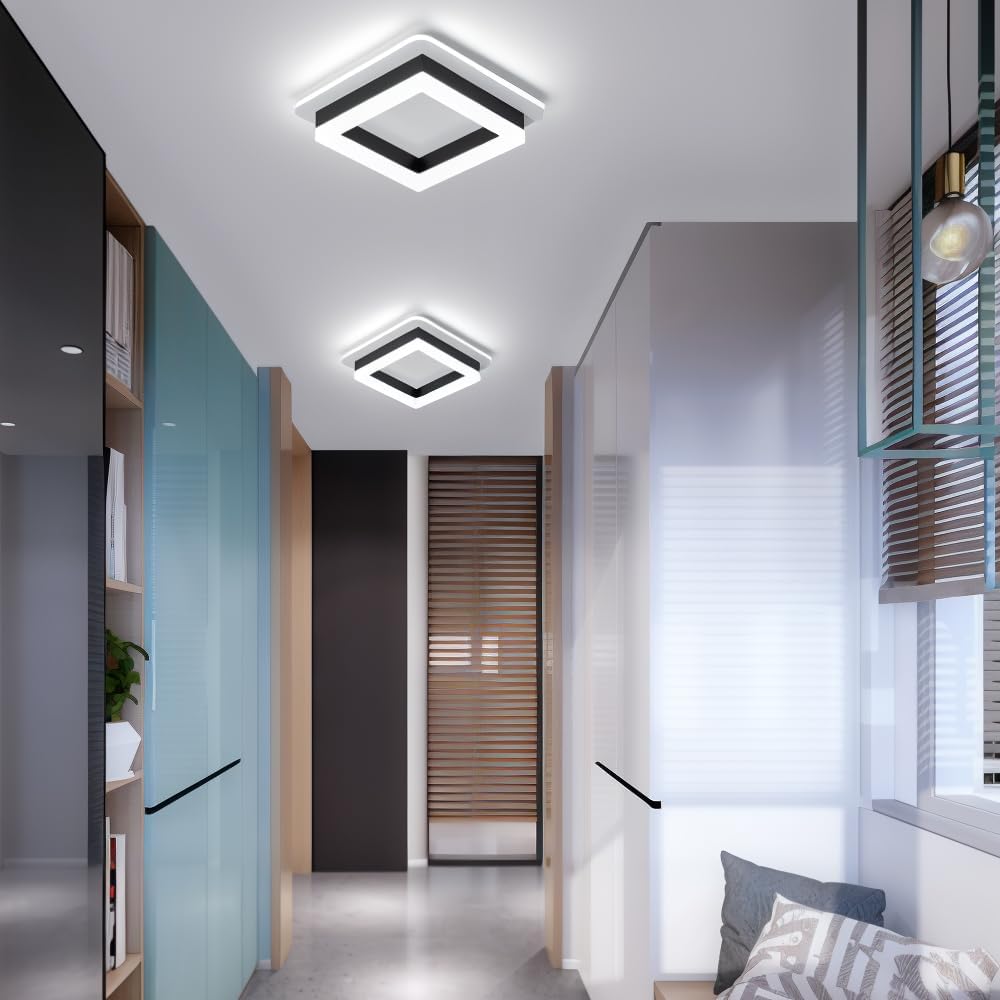 Lampa Sufitowa LED Do Przedpokoju | Kwadratowa