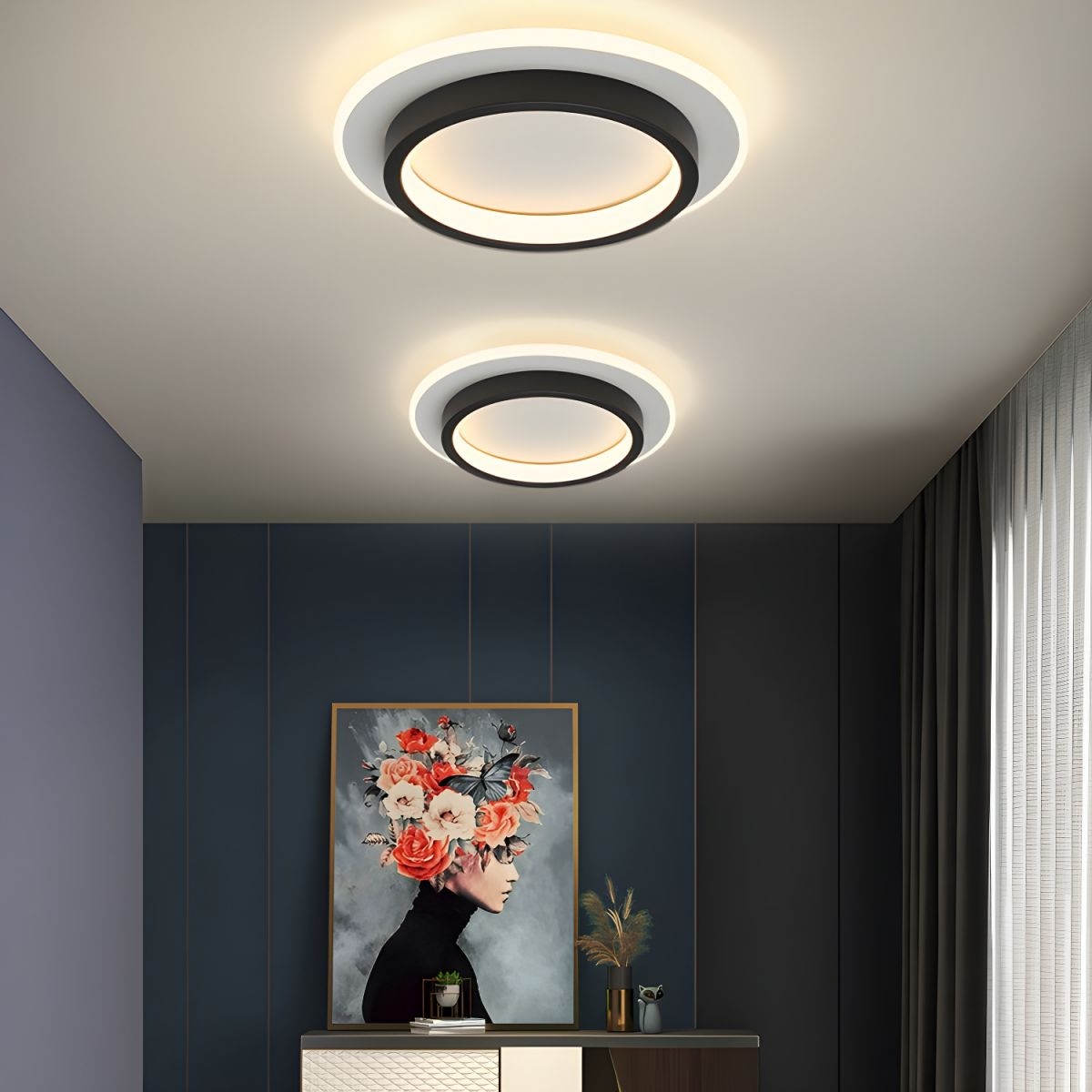 Lampa Sufitowa LED Dwuwarstwowa | Do Przedpokoju