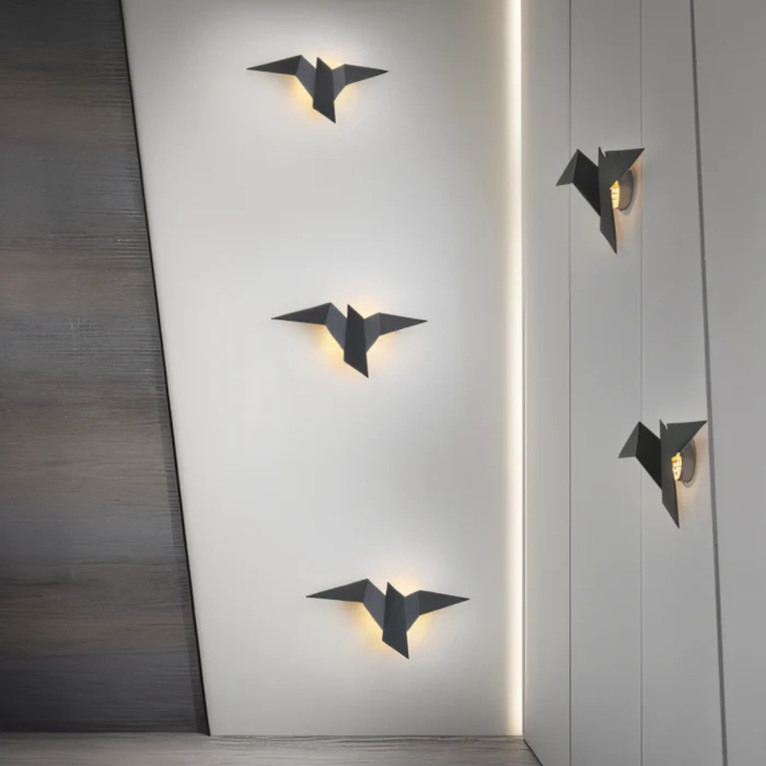 Lampa Ścienna LED Do Salonu | W Kształcie Ptaka