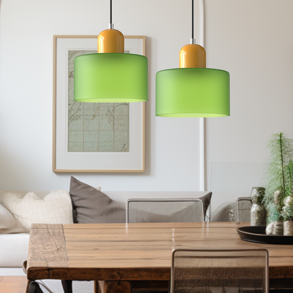 Lampa Wisząca Szklana Bauhaus | Design LED Światło