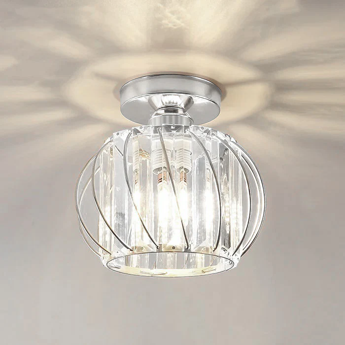 Lampa Sufitowa Do Przedpokoju | Szklana
