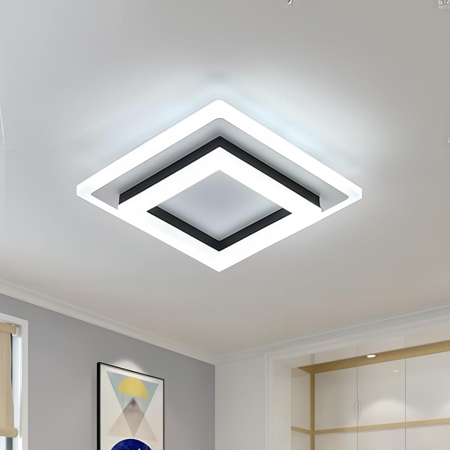 Lampa Sufitowa LED Do Przedpokoju | Kwadratowa