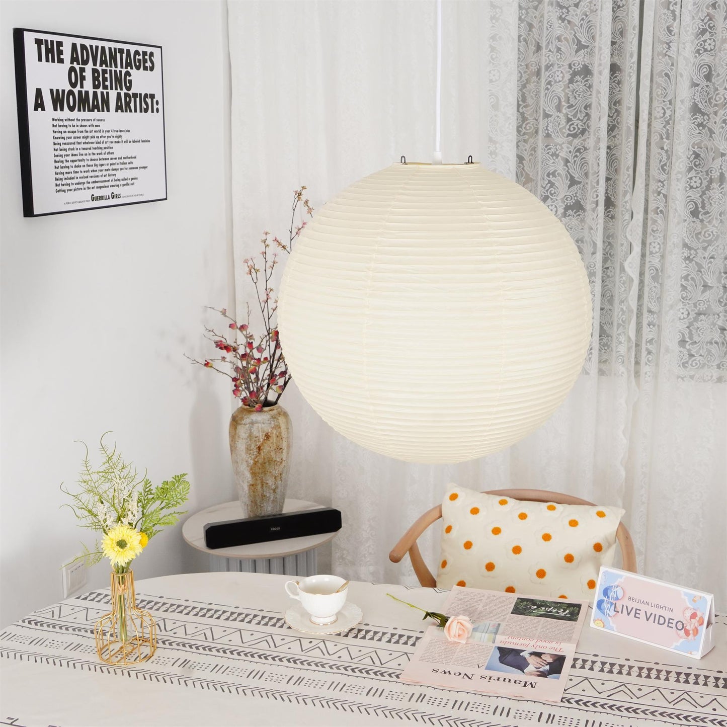 Lampa Sufitowa Do Salonu | Japoński Styl
