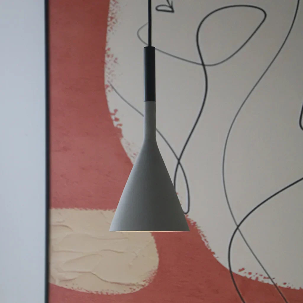 Laval Lampa Wisząca Do Salonu | Imitacja Betonu