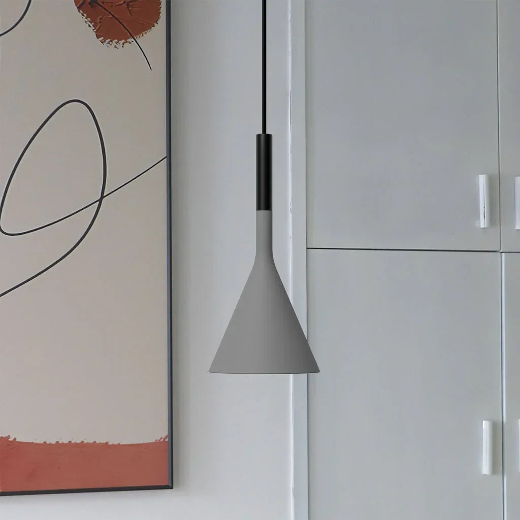 Laval Lampa Wisząca Do Salonu | Imitacja Betonu