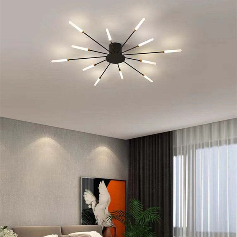Lampa Sufitowa LED Do Salonu | Z Efektem Płomienia