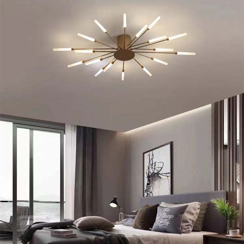 Lampa Sufitowa LED Do Salonu | Z Efektem Płomienia