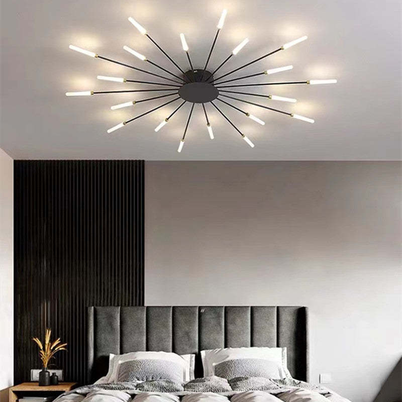Lampa Sufitowa LED Do Salonu | Z Efektem Płomienia