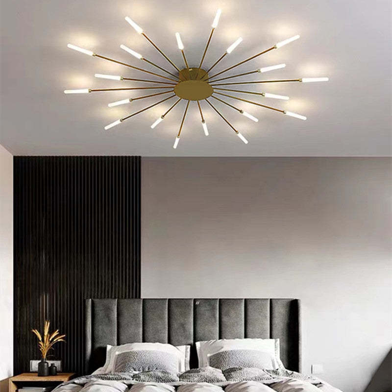 Lampa Sufitowa LED Do Salonu | Z Efektem Płomienia