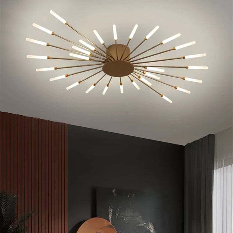 Lampa Sufitowa LED Do Salonu | Z Efektem Płomienia
