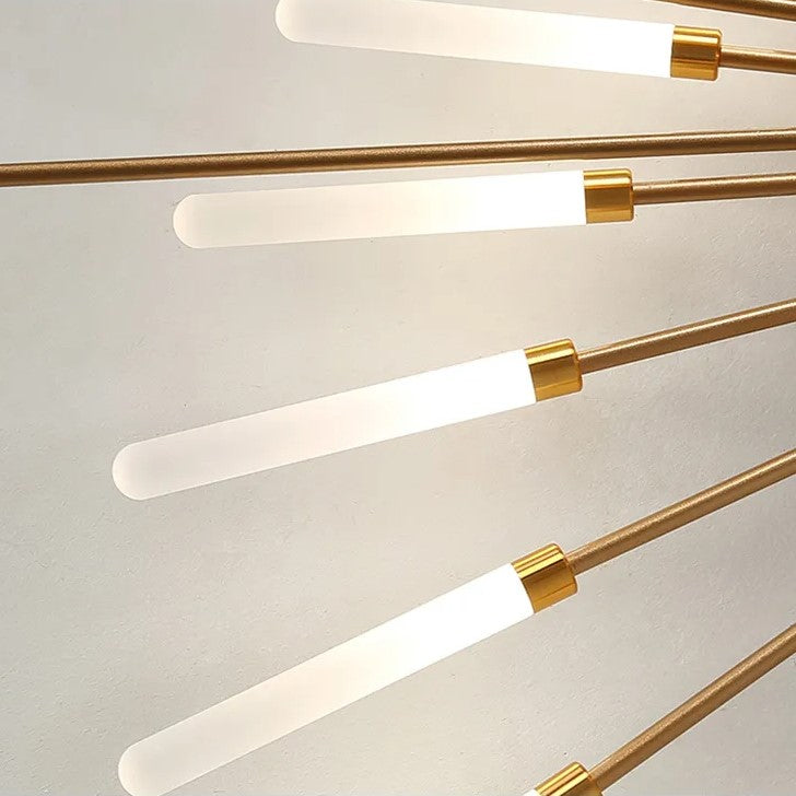 Lampa Sufitowa LED Do Salonu | Z Efektem Płomienia