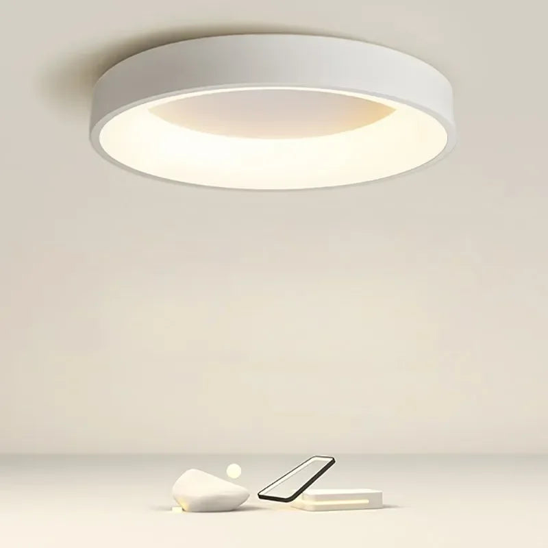 Nordyczna Okrągła Lampa Sufitowa LED | Do Salonu