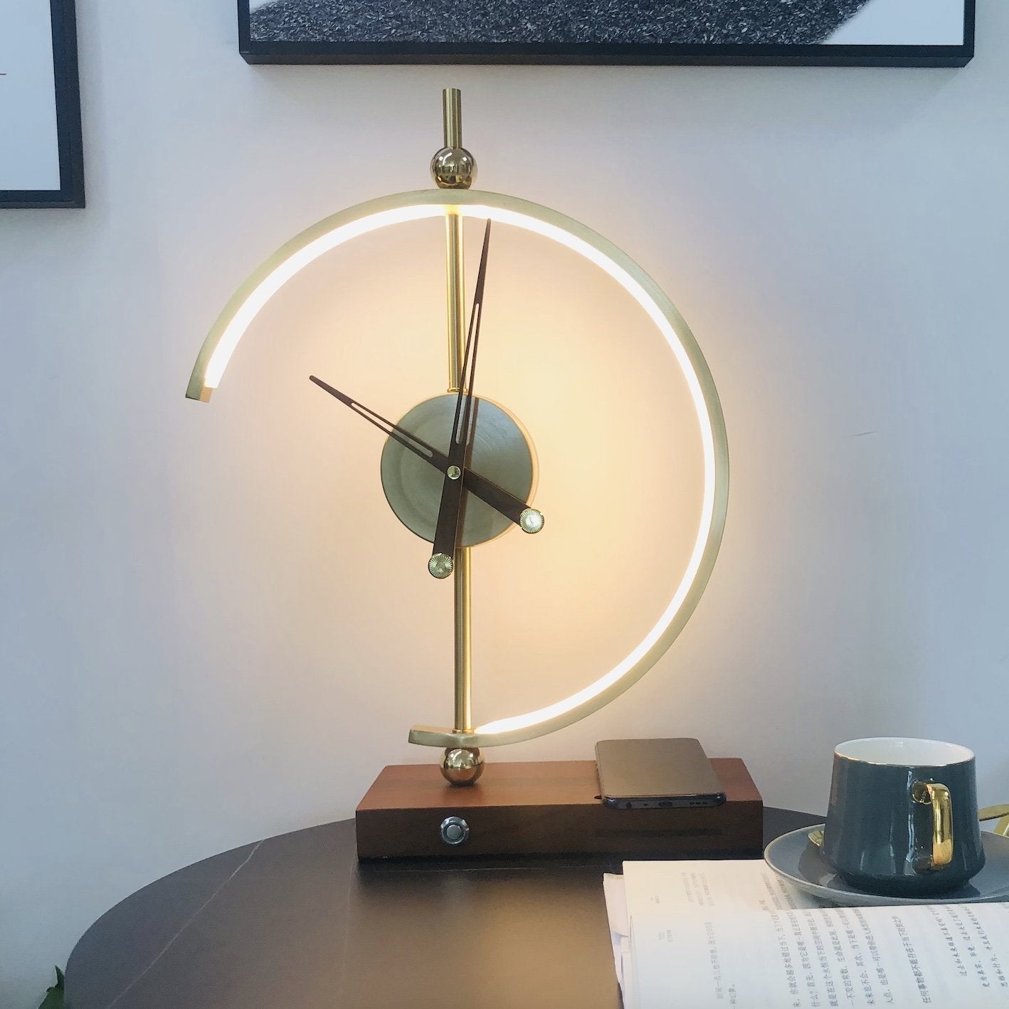 Lampka Nocna LED | Zegar Lampa
